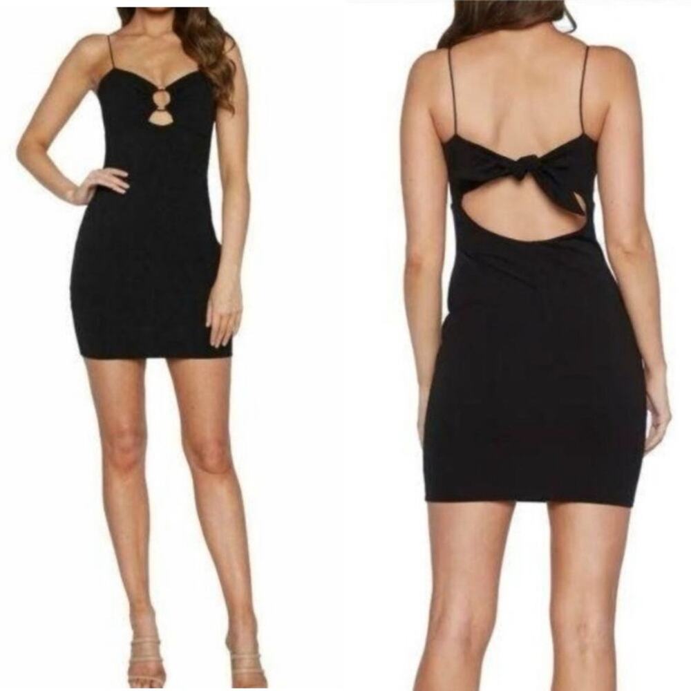 BARDOT Dress Spaghetti Strap Sweetheart Neck Mini Cocktail Bodycon Size 8 NWT